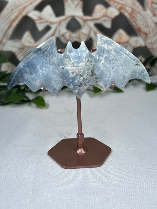 Blue Plume Agate Bat