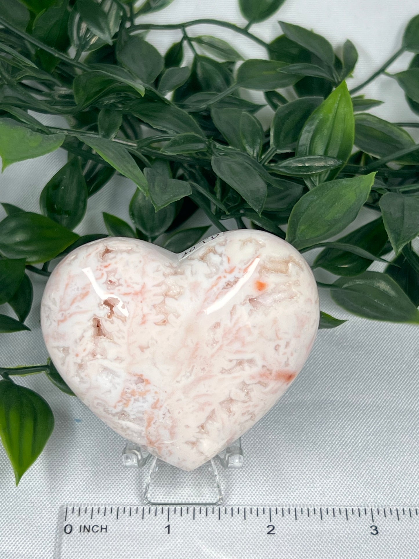 Pink Carnelian Heart