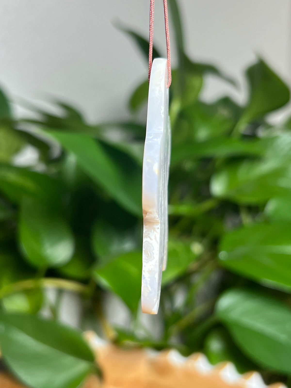 Winter Plume Agate Ornament Gingerbread: WC