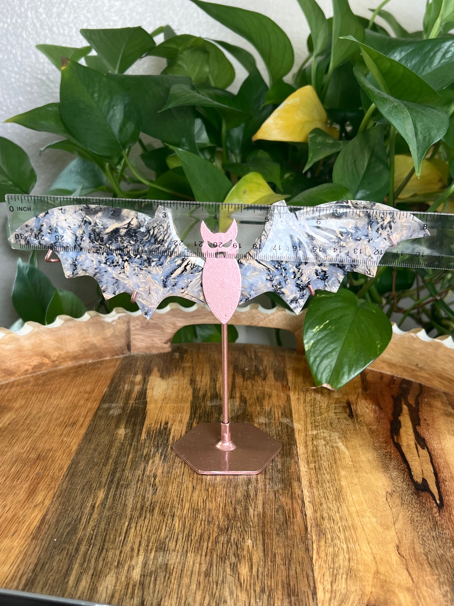 Dendritic Tiger Agate Bat QS