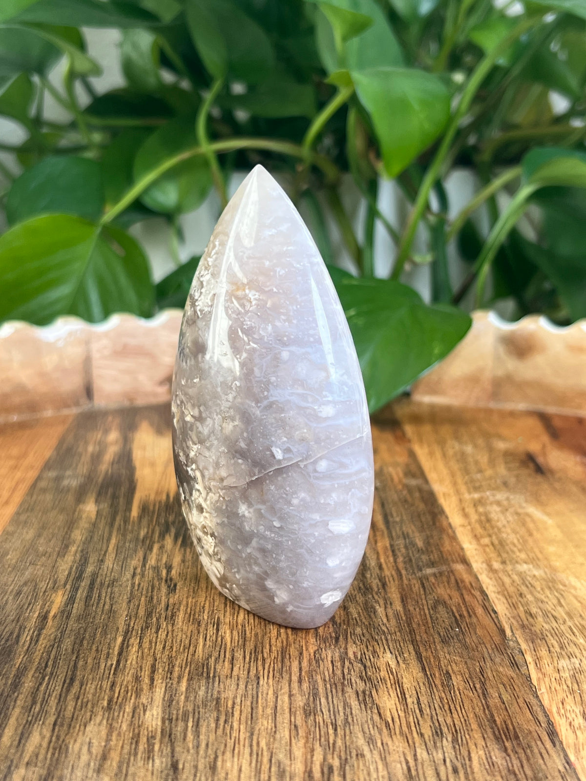 Dendritic Tiger Agate Flame: AB
