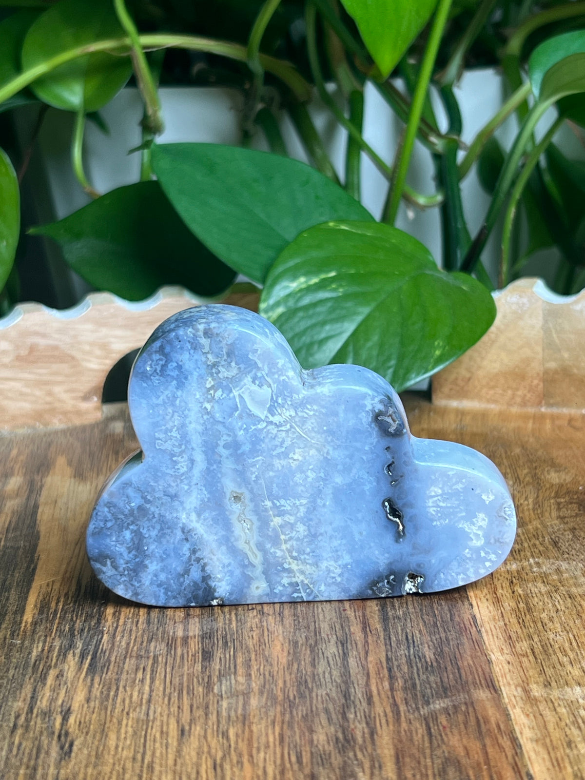 Blue Plume Agate Cloud: Mi
