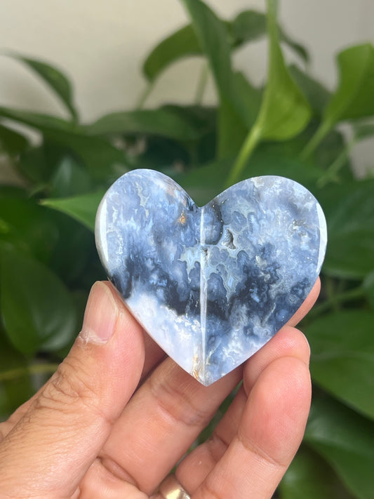 Blue Plume Agate 3D Butterfly: HB