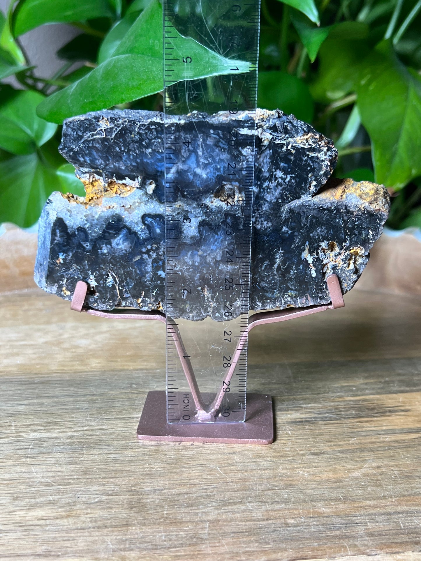 Blue Plume Agate Slab