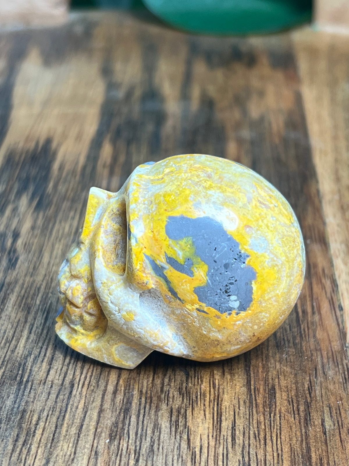 Bumblebee Jasper Mini Skull: C