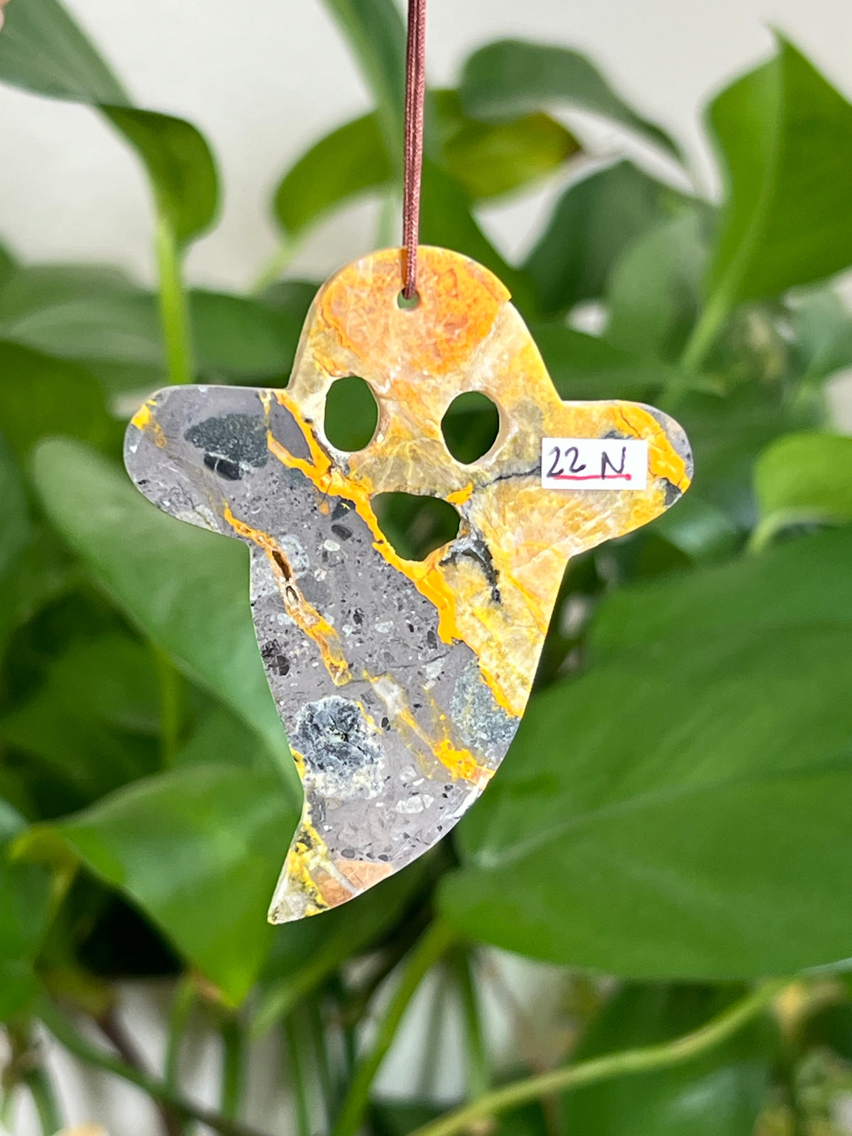 Bumblebee Jasper Ghost Ornaments