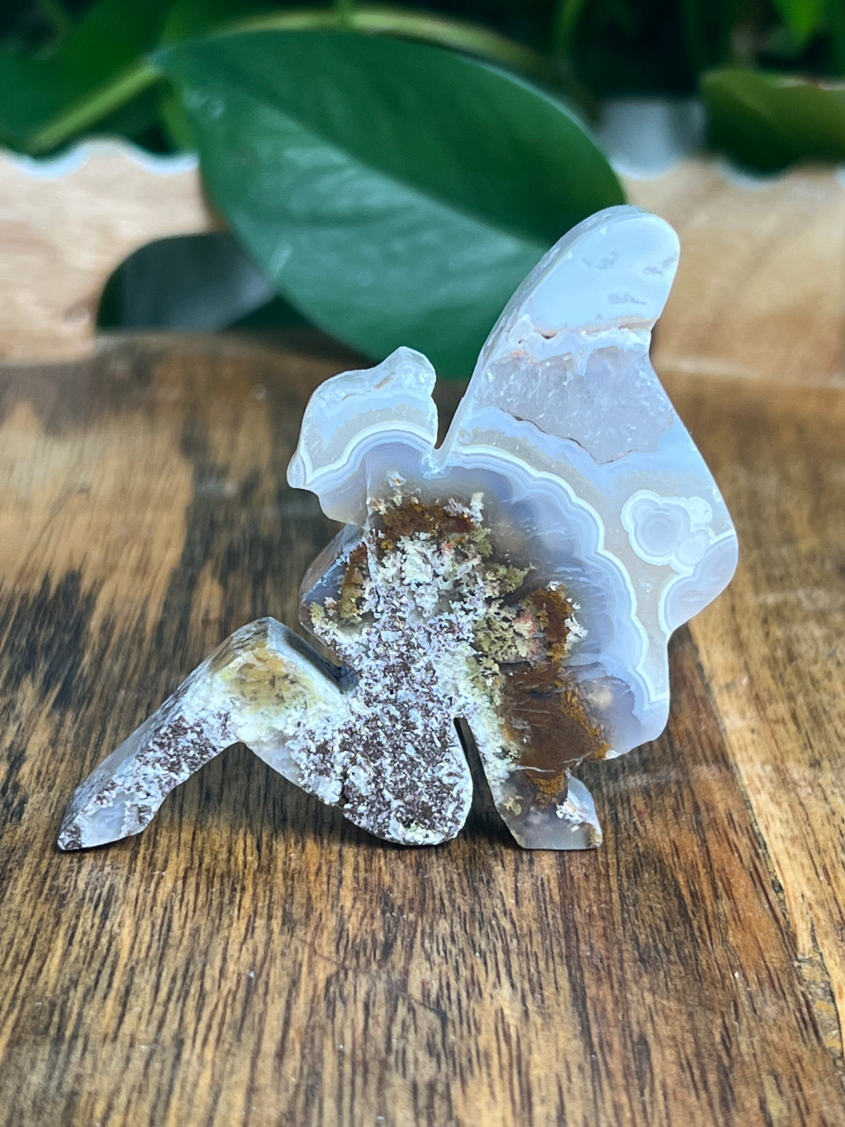 Scenic Moss Agate Pixie Fairy: B