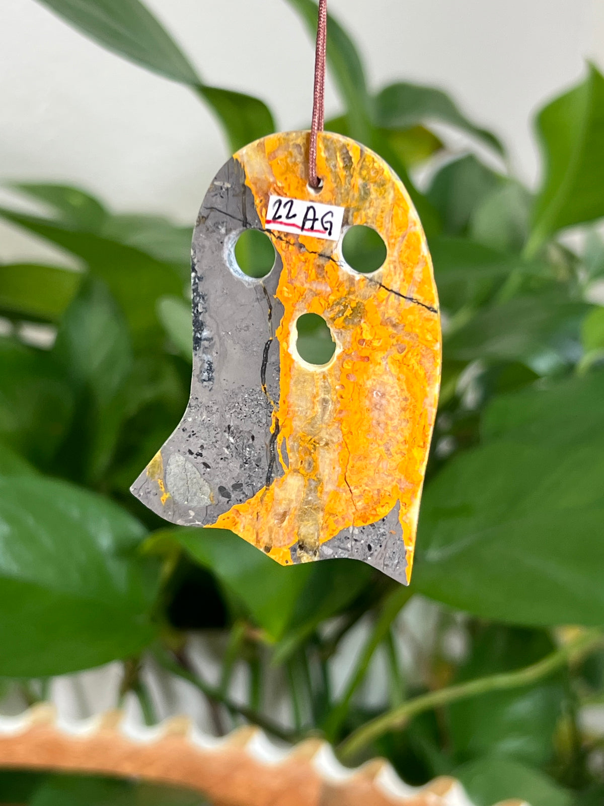 Bumblebee Jasper Ghost Ornaments