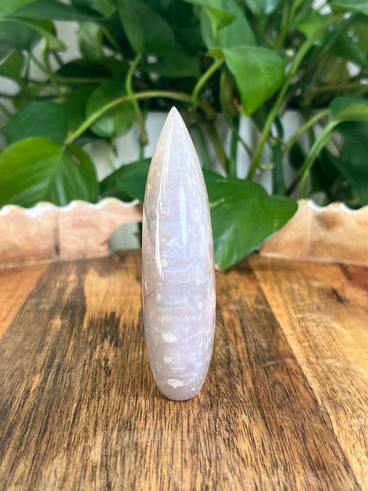 Dendritic Tiger Agate Flame: AB