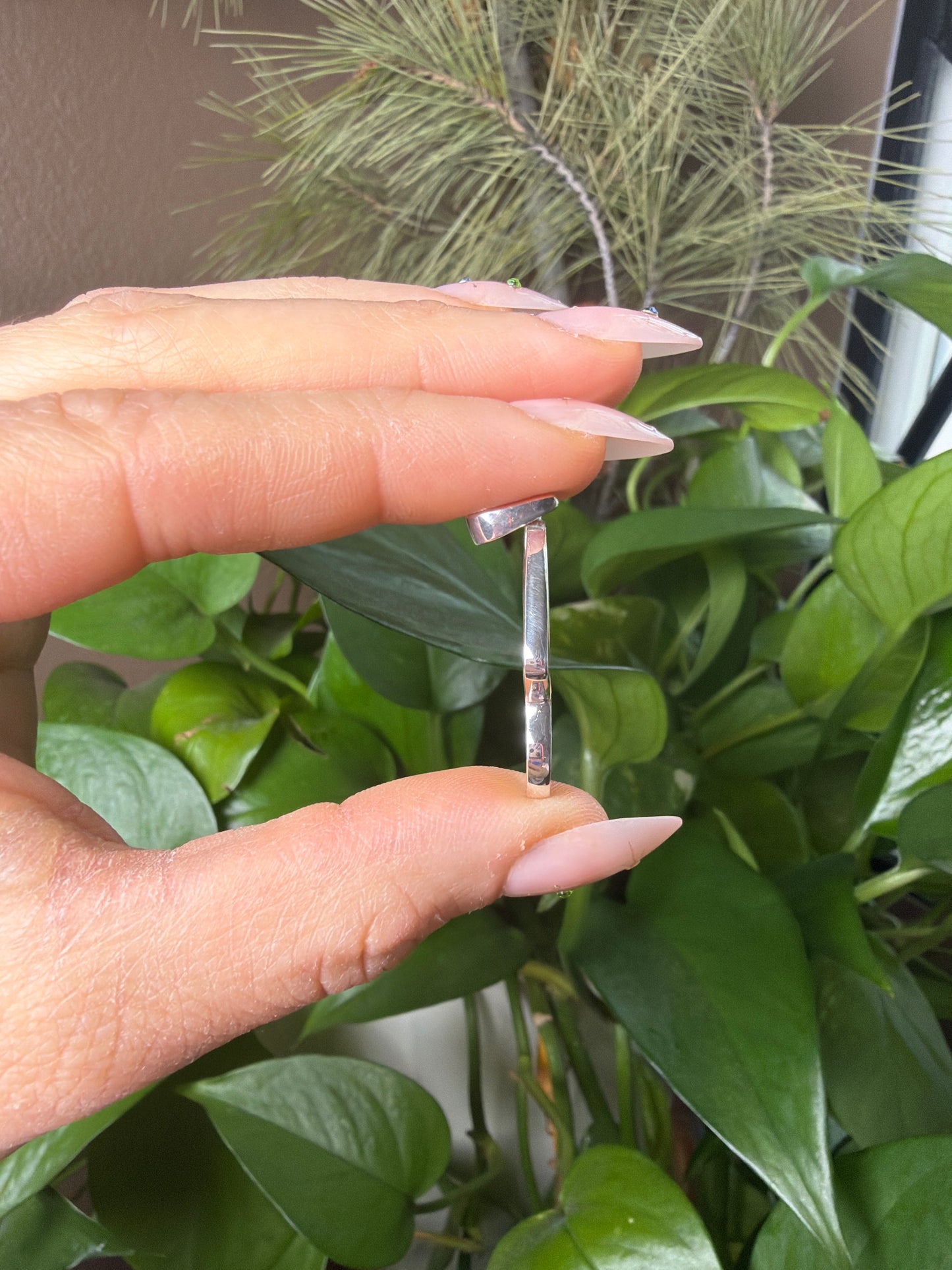 Iris Agate Mushroom Necklace