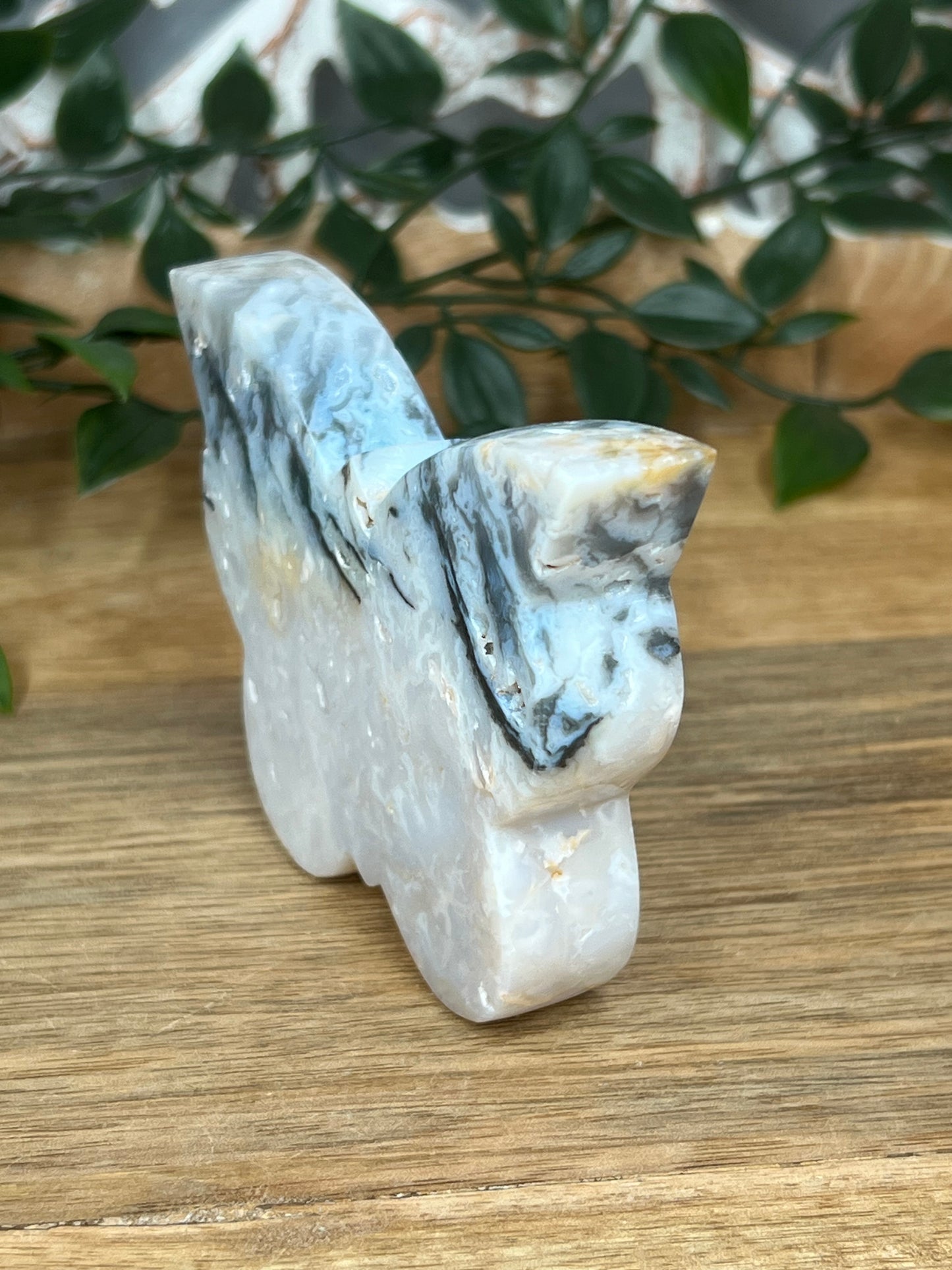 Rainbow Plume Agate Butterfly