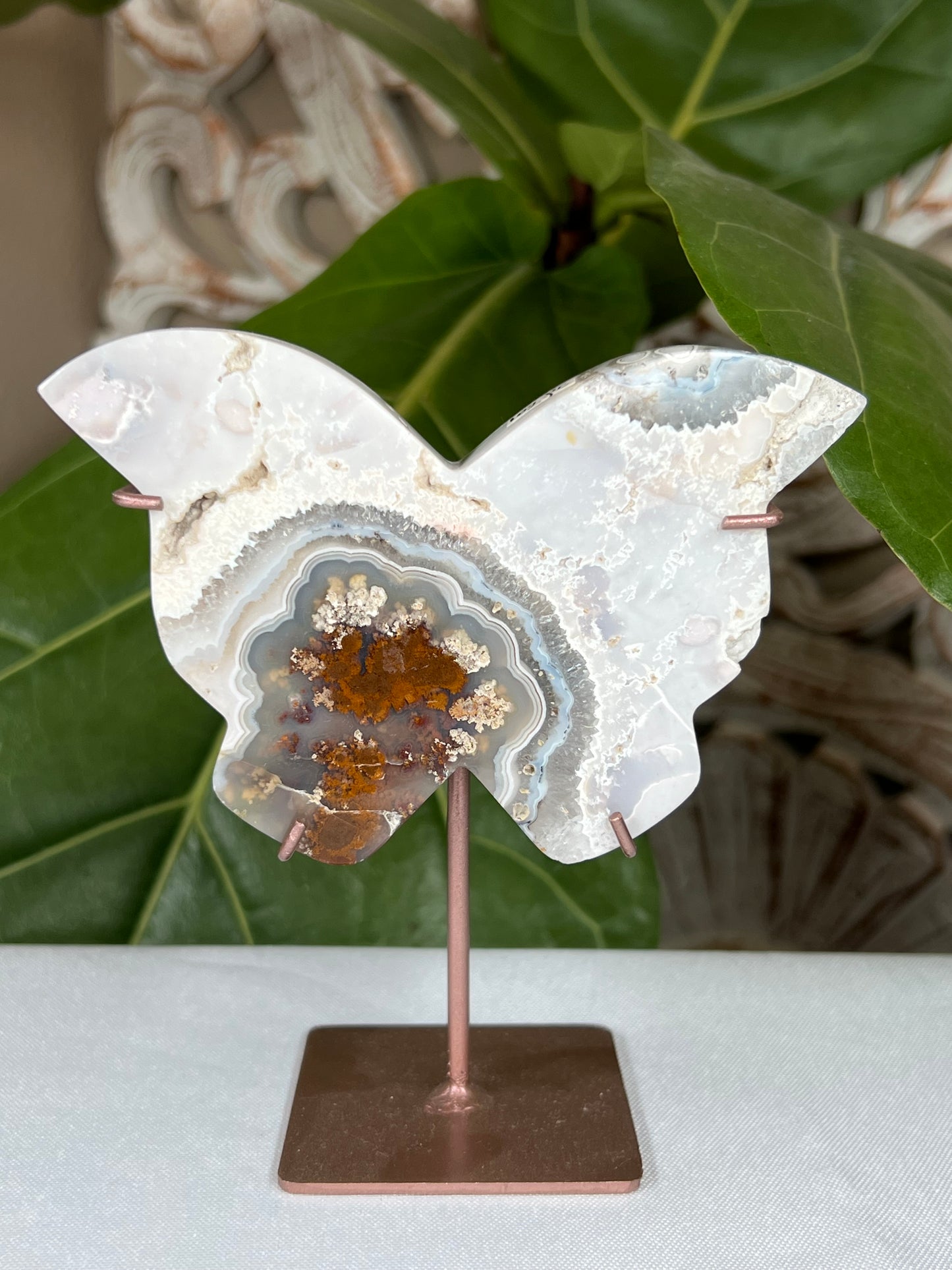Scenic Moss Agate Butterfly