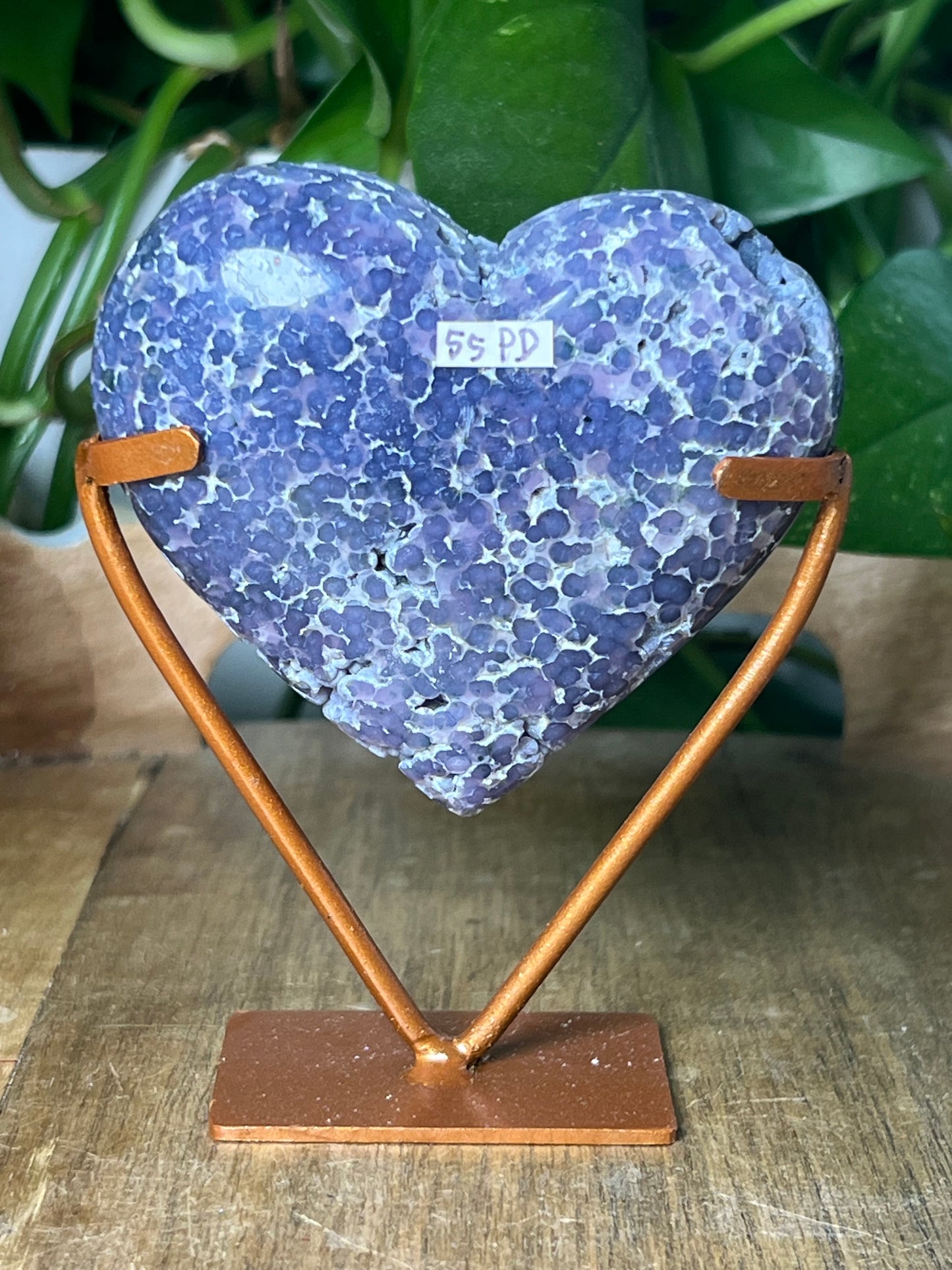 Grape Agate Heart