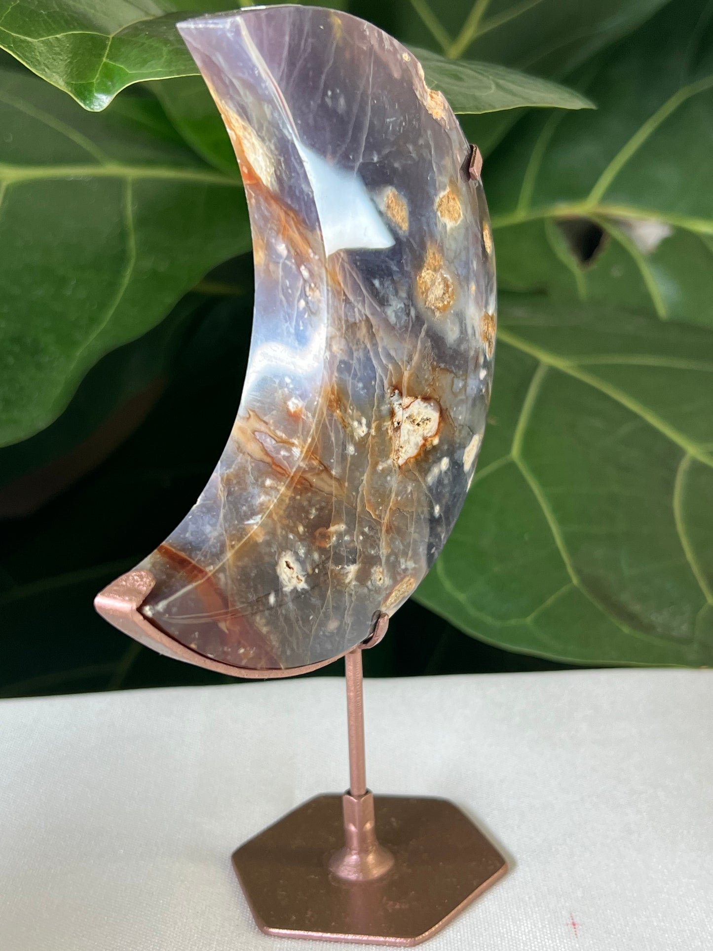 Purple Chalcedony Moon