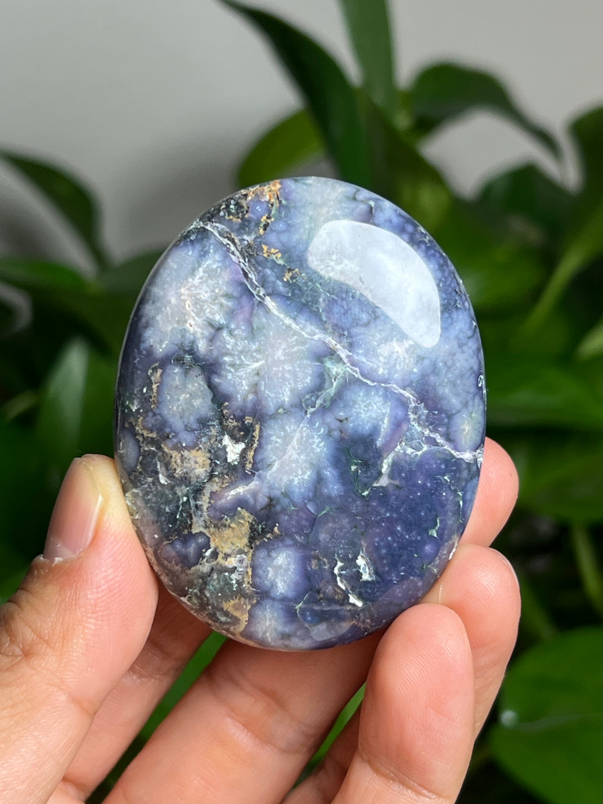 Grape Agate Palmstone: PW