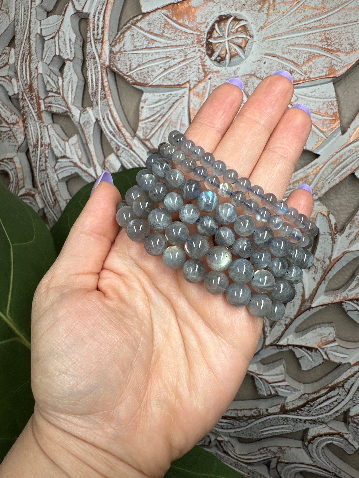 Labradorite Beaded Bracelet