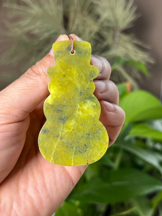 Idocrase Snowman Ornament