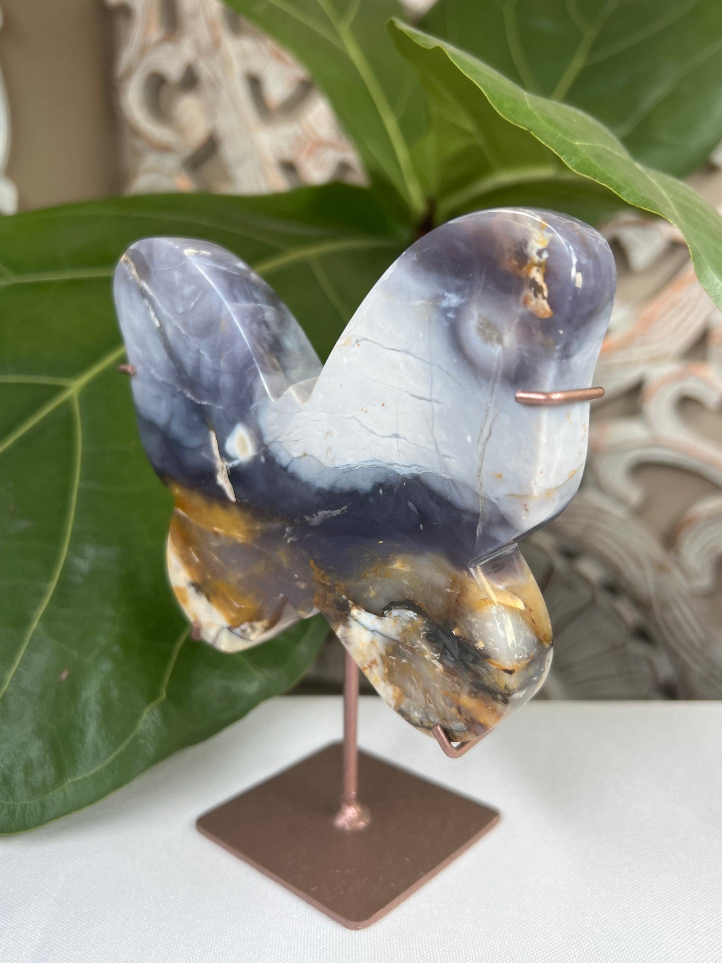Purple Chalcedony Butterfly