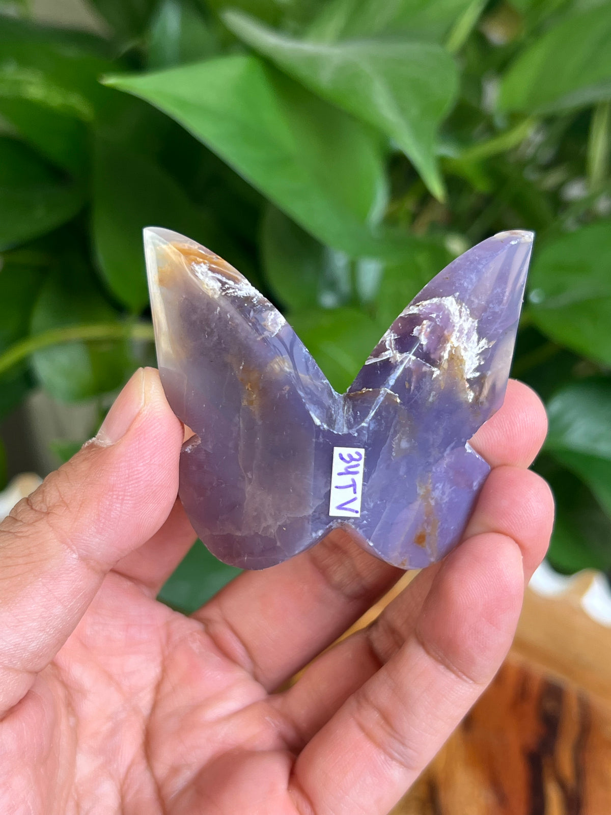 Purple Chalcedony 3D Butterfly: TV
