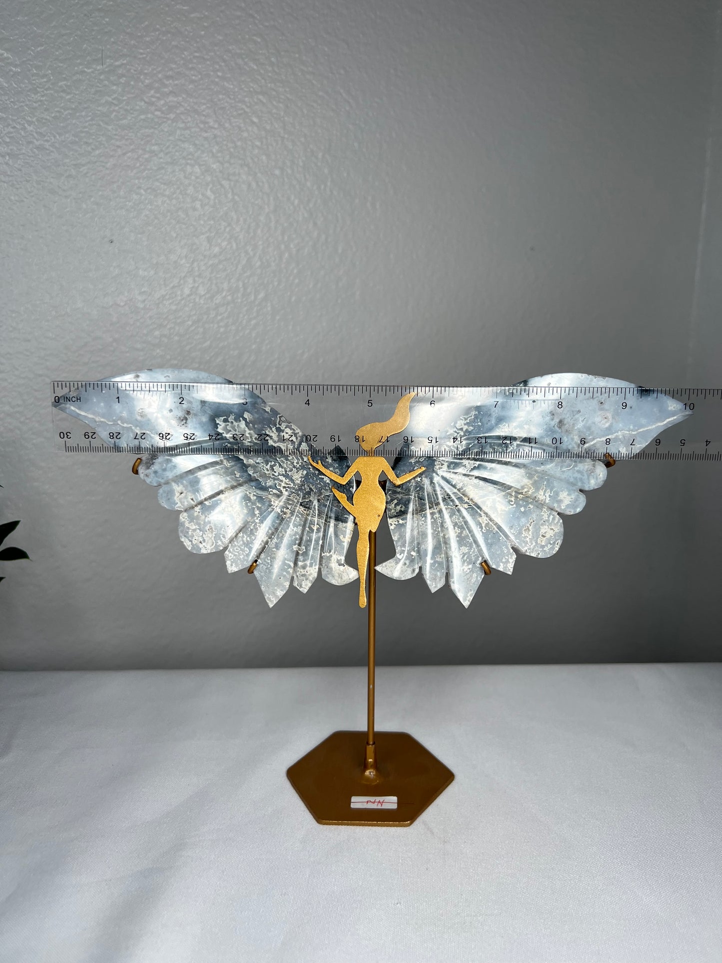 Blue Plume Agate Wings