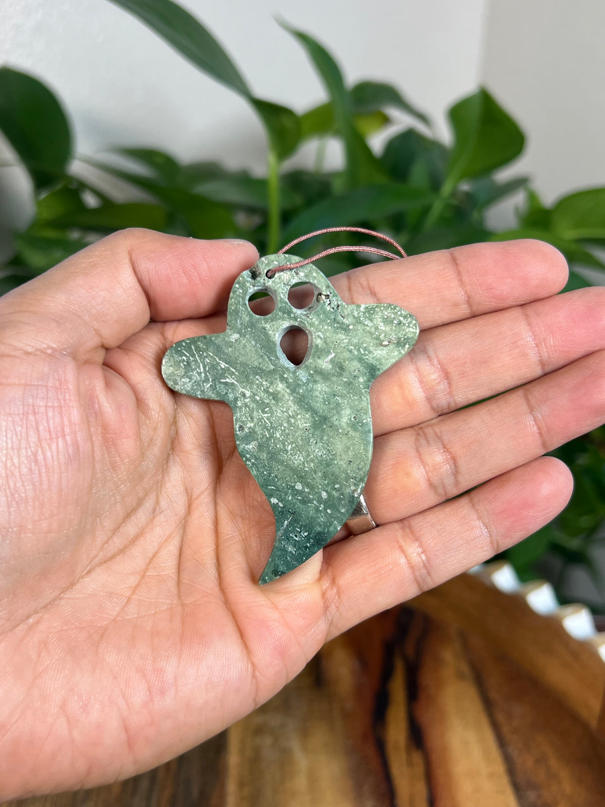 Blue Green Jasper Ghost Ornaments