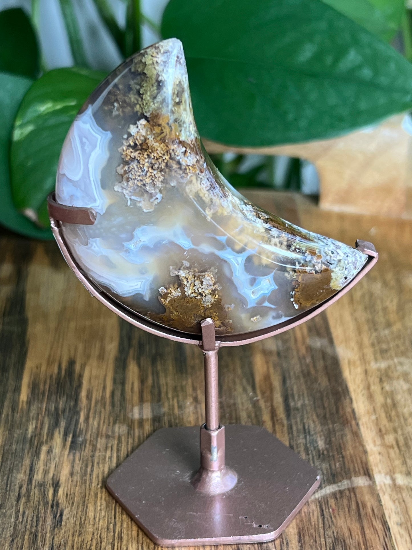 Scenic Moss Agate Moon: DE