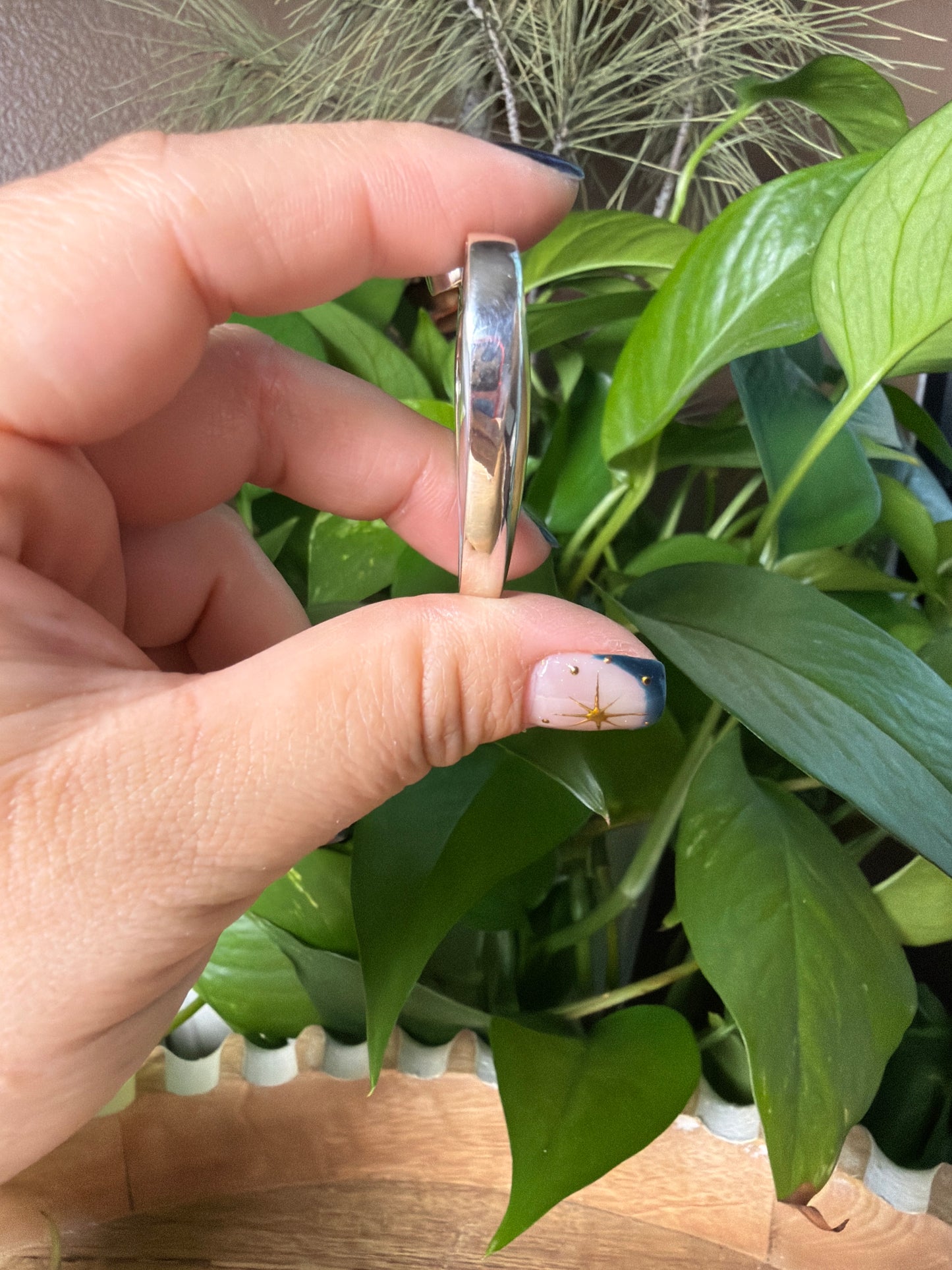 Scenic Moss Agate Heart Pendant