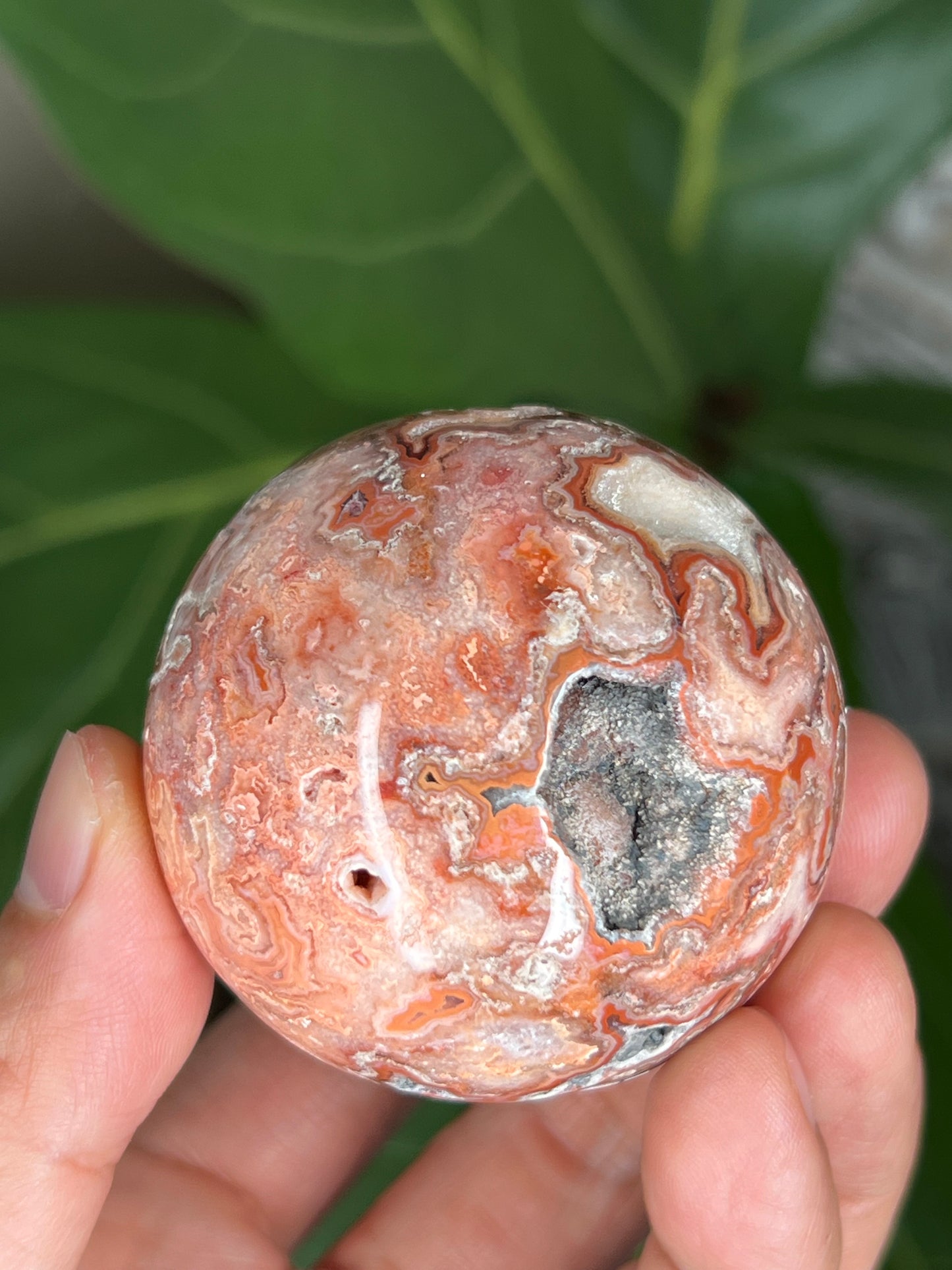 Crazy Lace Agate Sphere