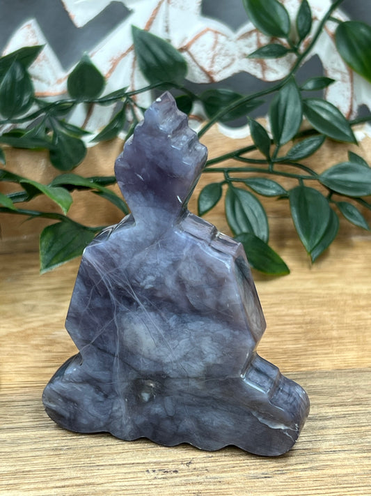 Purple Chalcedony Buddha