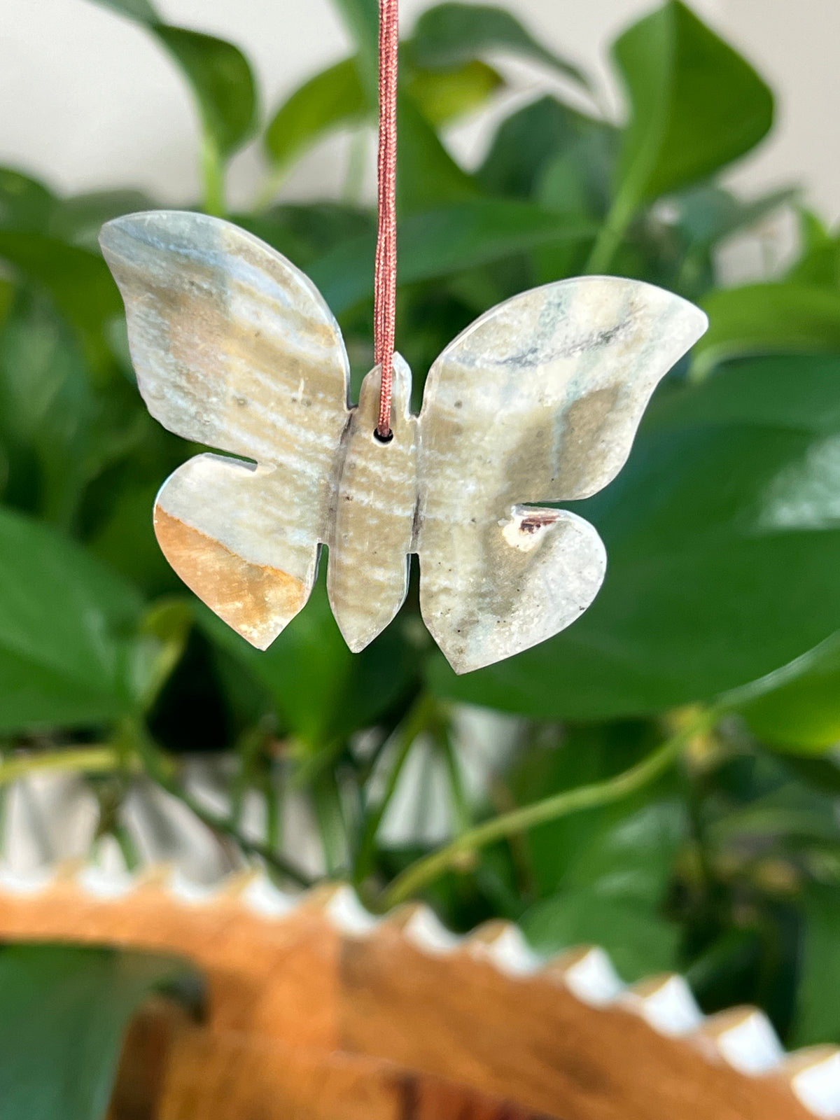 Blue Green Jasper Butterfly Ornaments