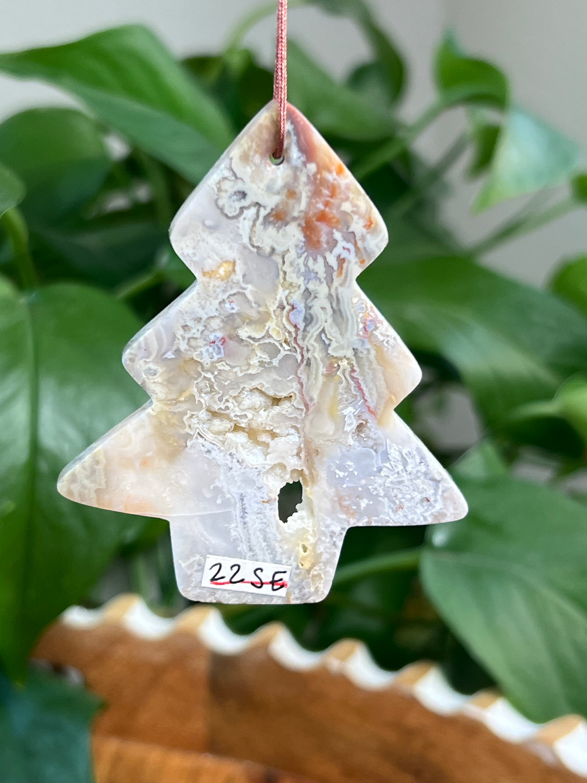 Sumatra Plume Agate Tree Ornaments