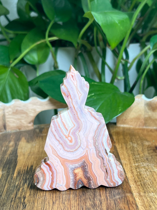 Crazy Lace Agate Buddha: D