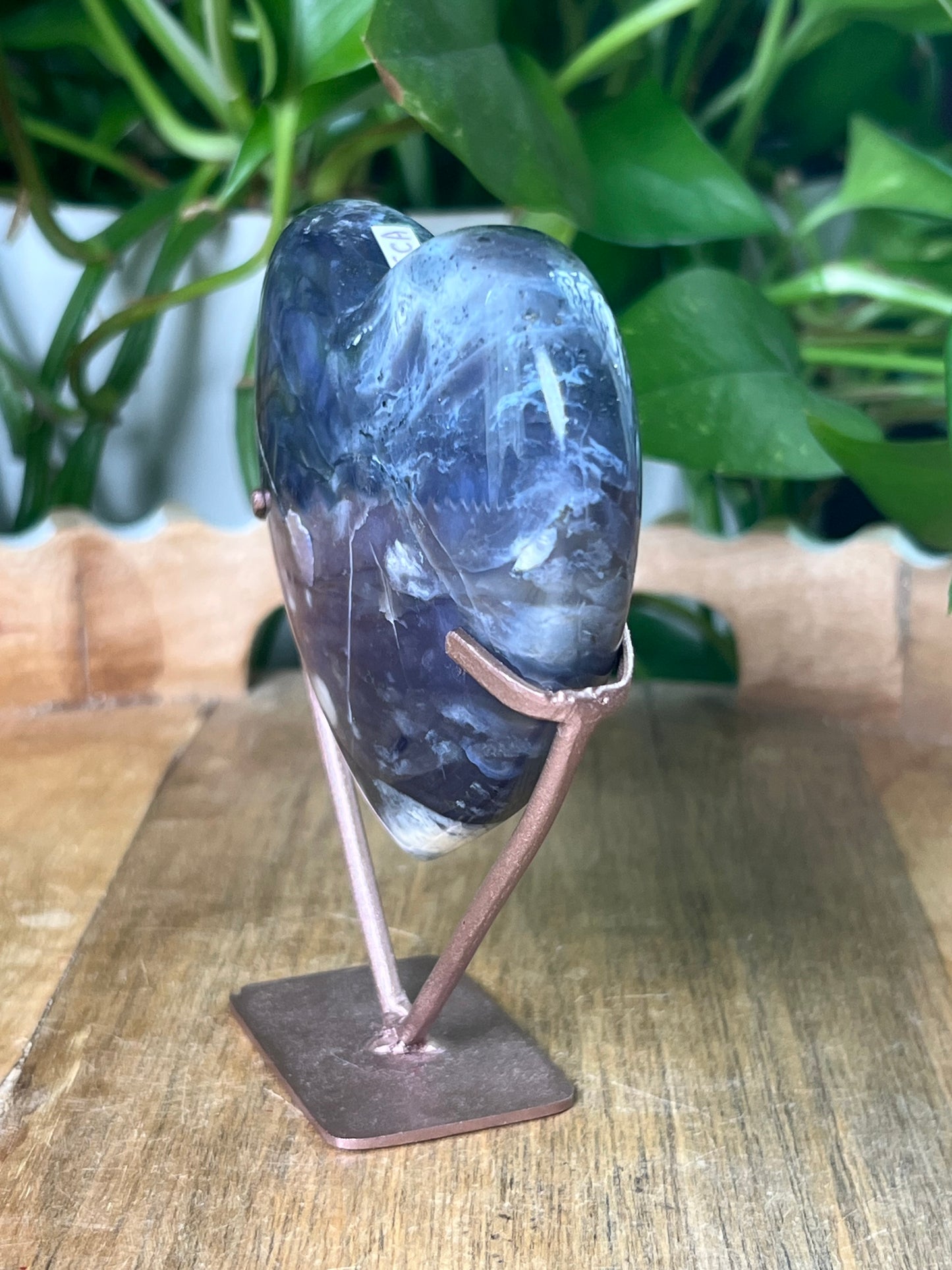 Purple Chalcedony Heart