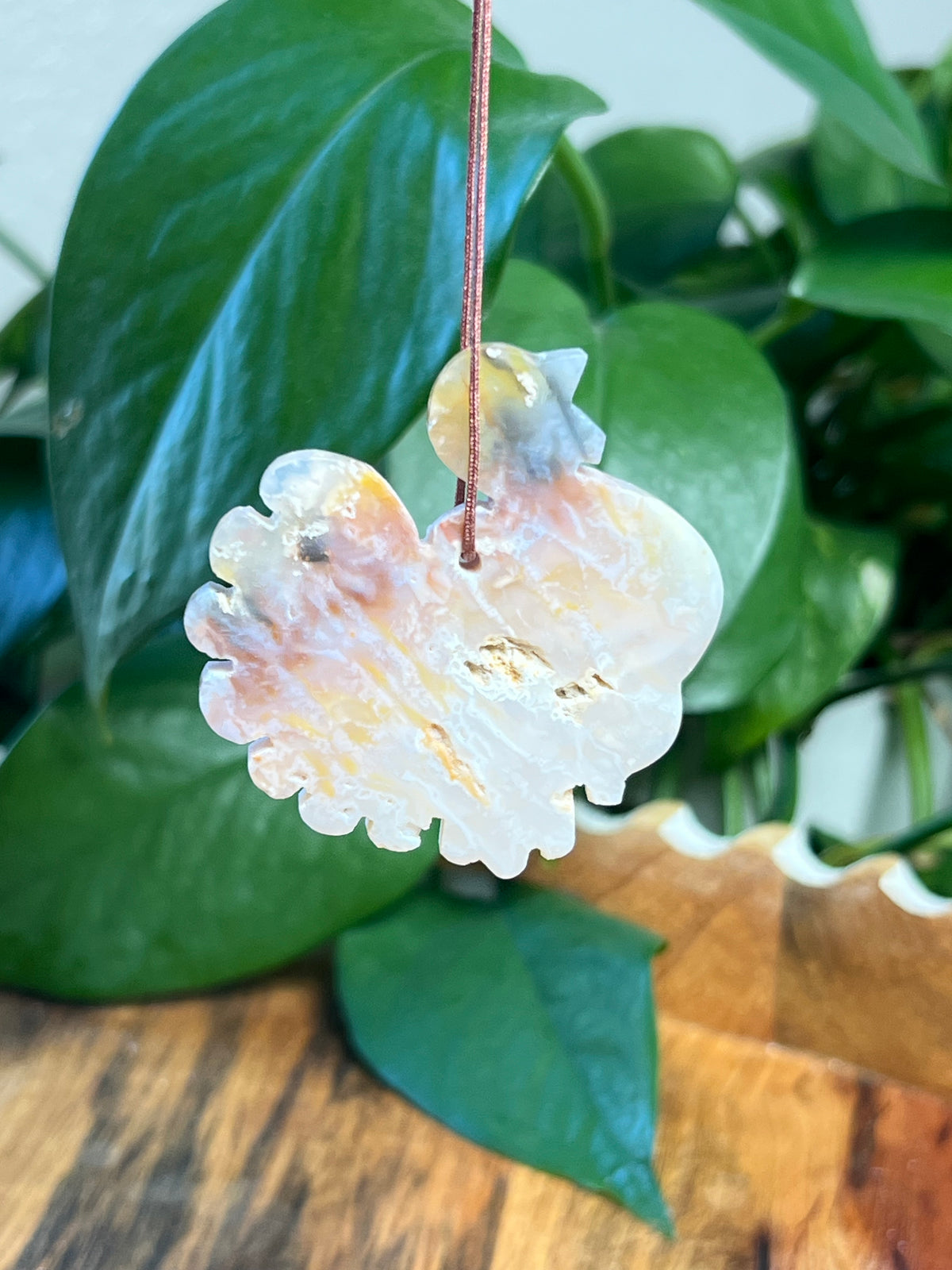 Rainbow Plume Agate Turkey Ornaments