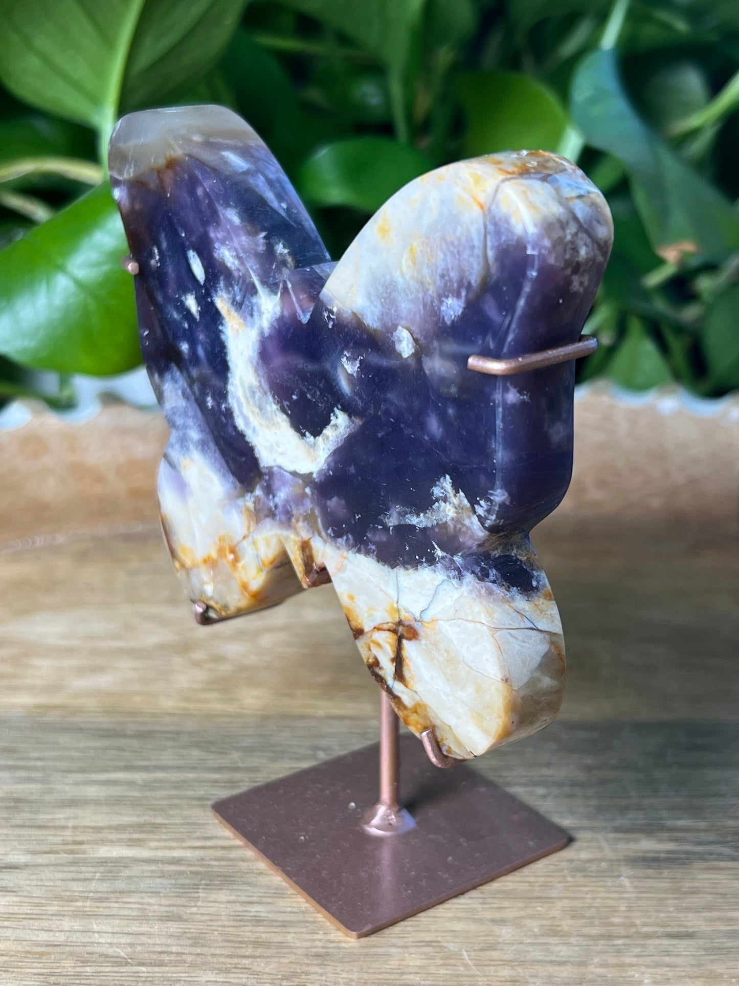 Purple Chalcedony Butterfly