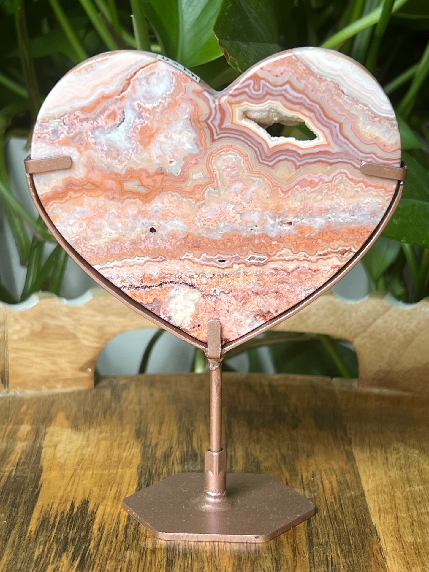 Crazy Lace Agate Heart