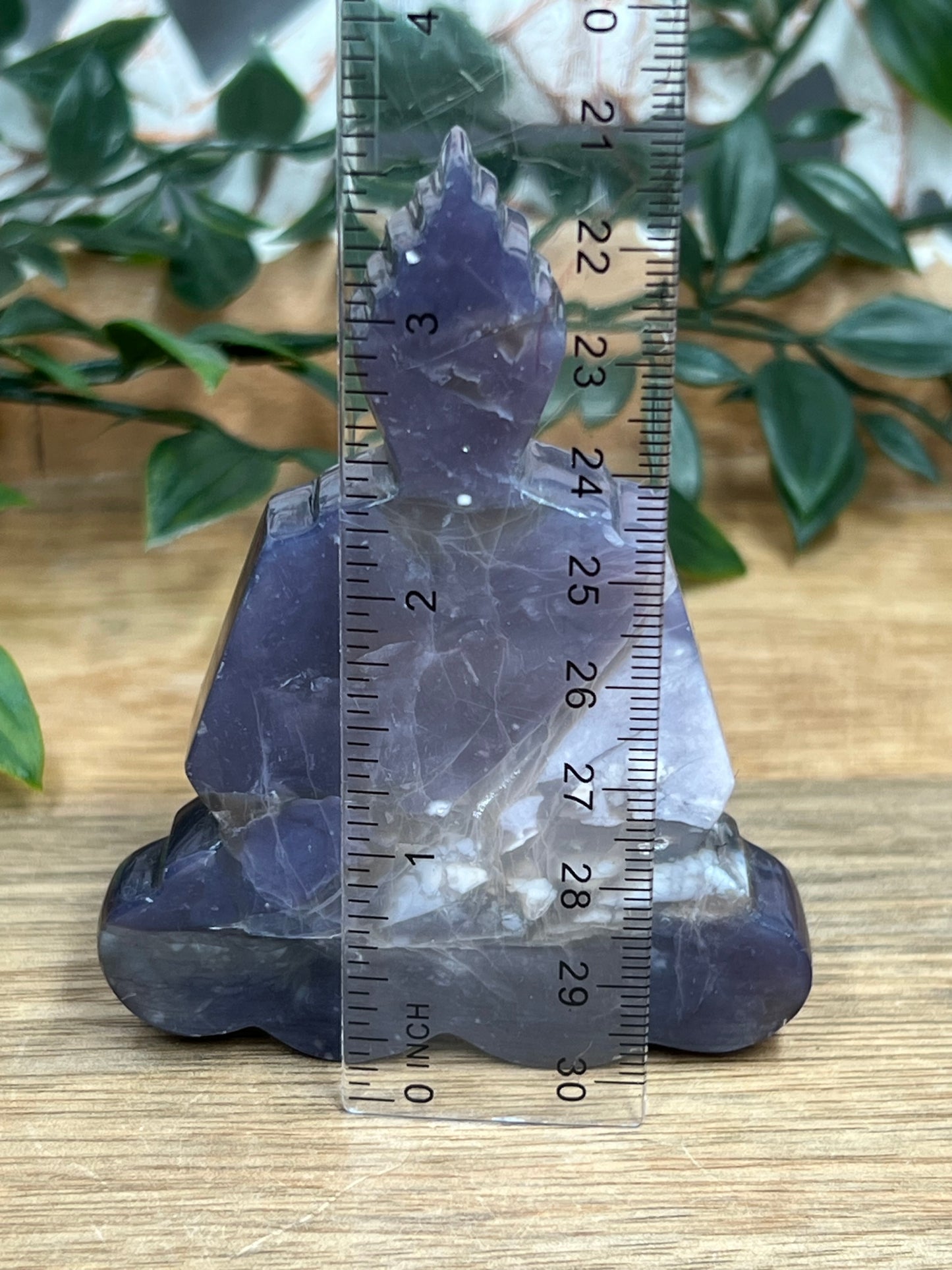 Purple Chalcedony Buddha
