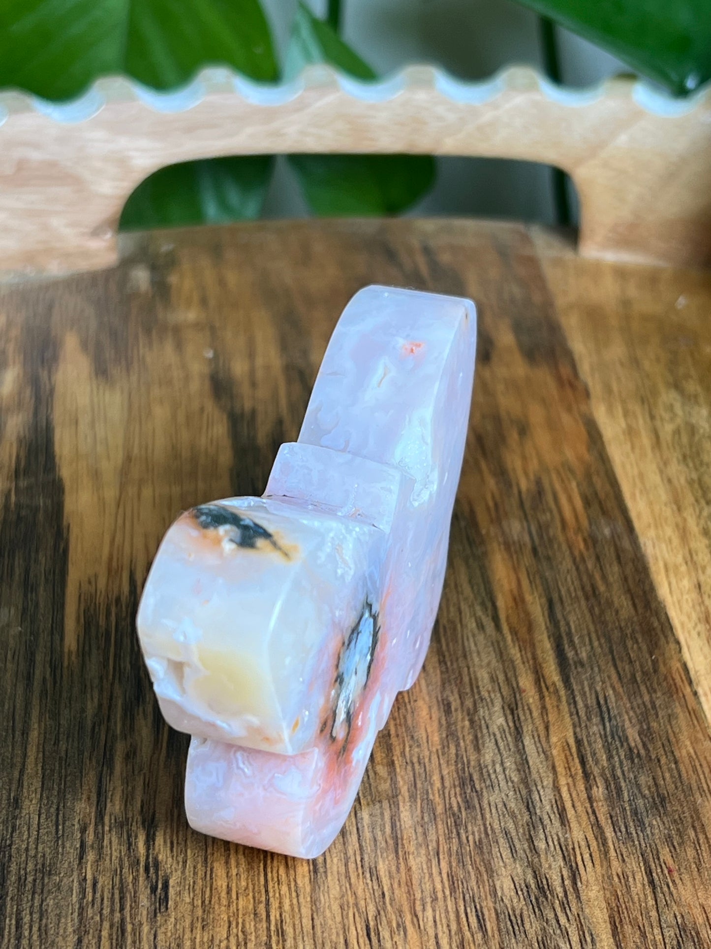 Rainbow Plume Agate Butterfly RH