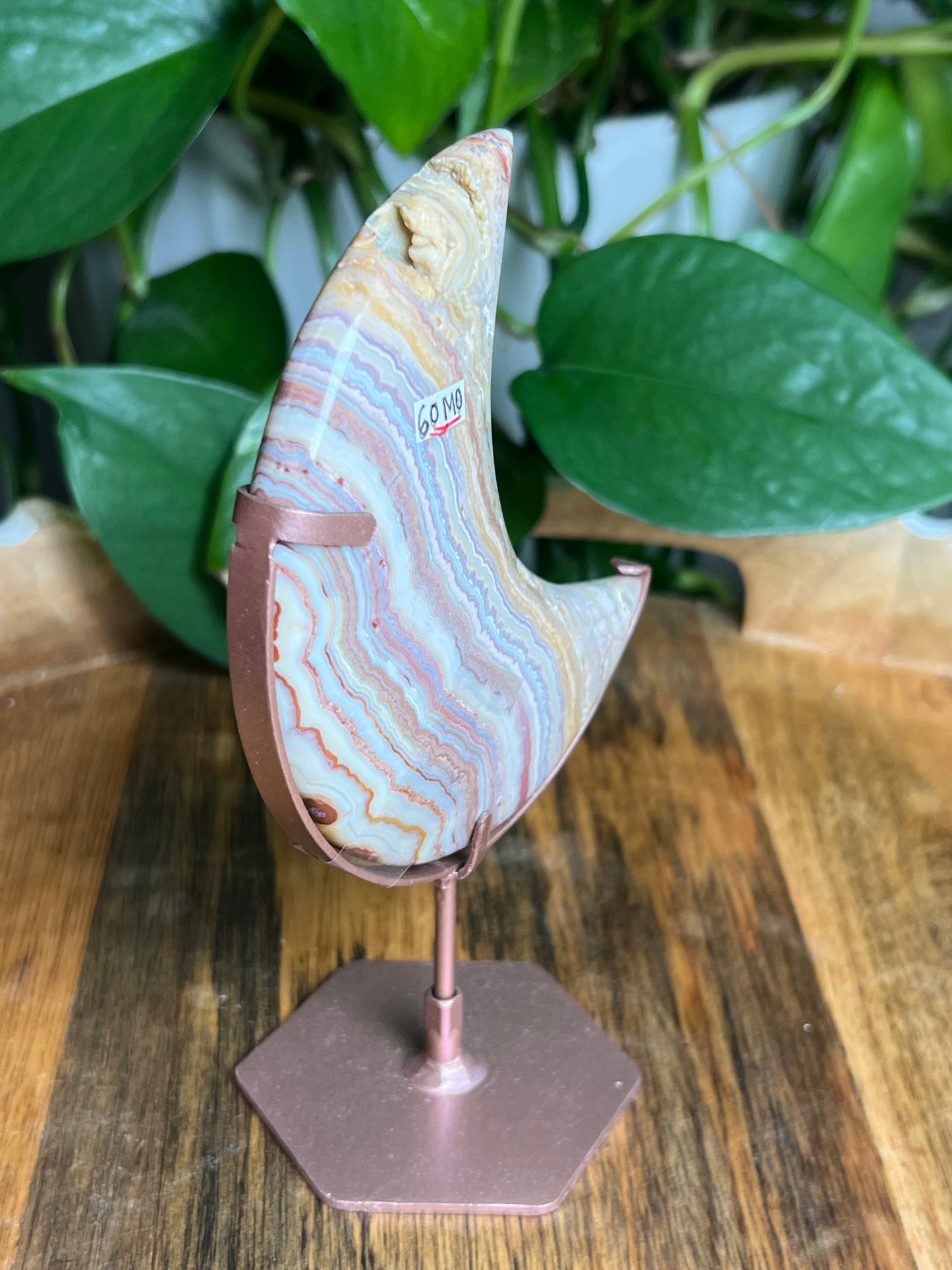 Crazy Lace Agate Moon: MO