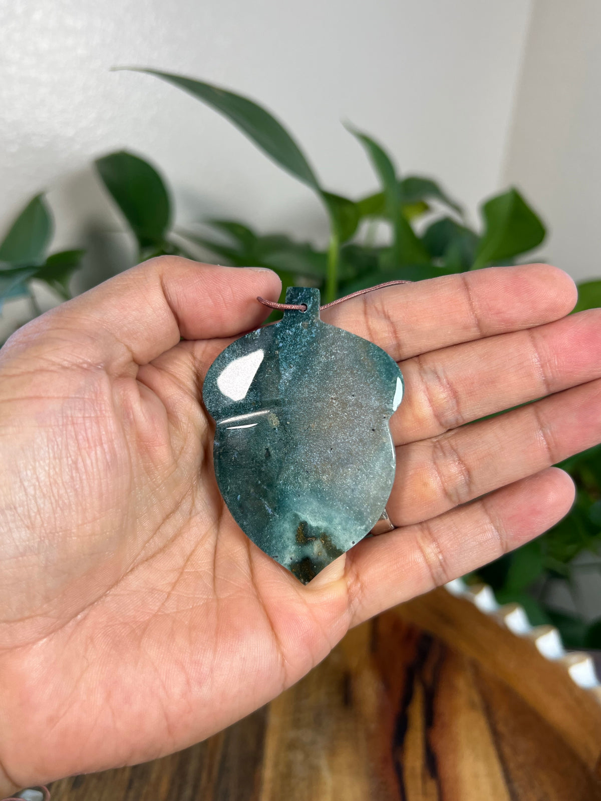 Blue Green Jasper Acorn Ornaments