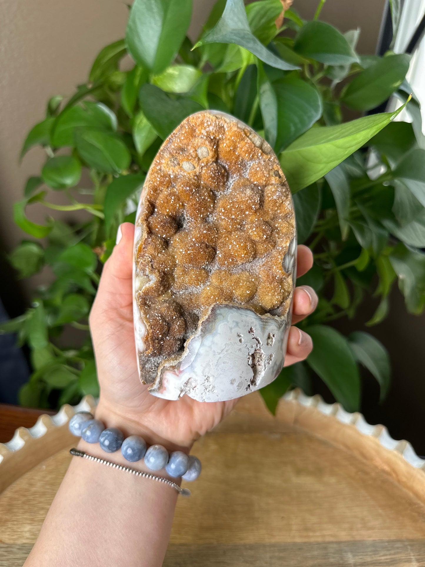 Pink Plume Agate FreeForm