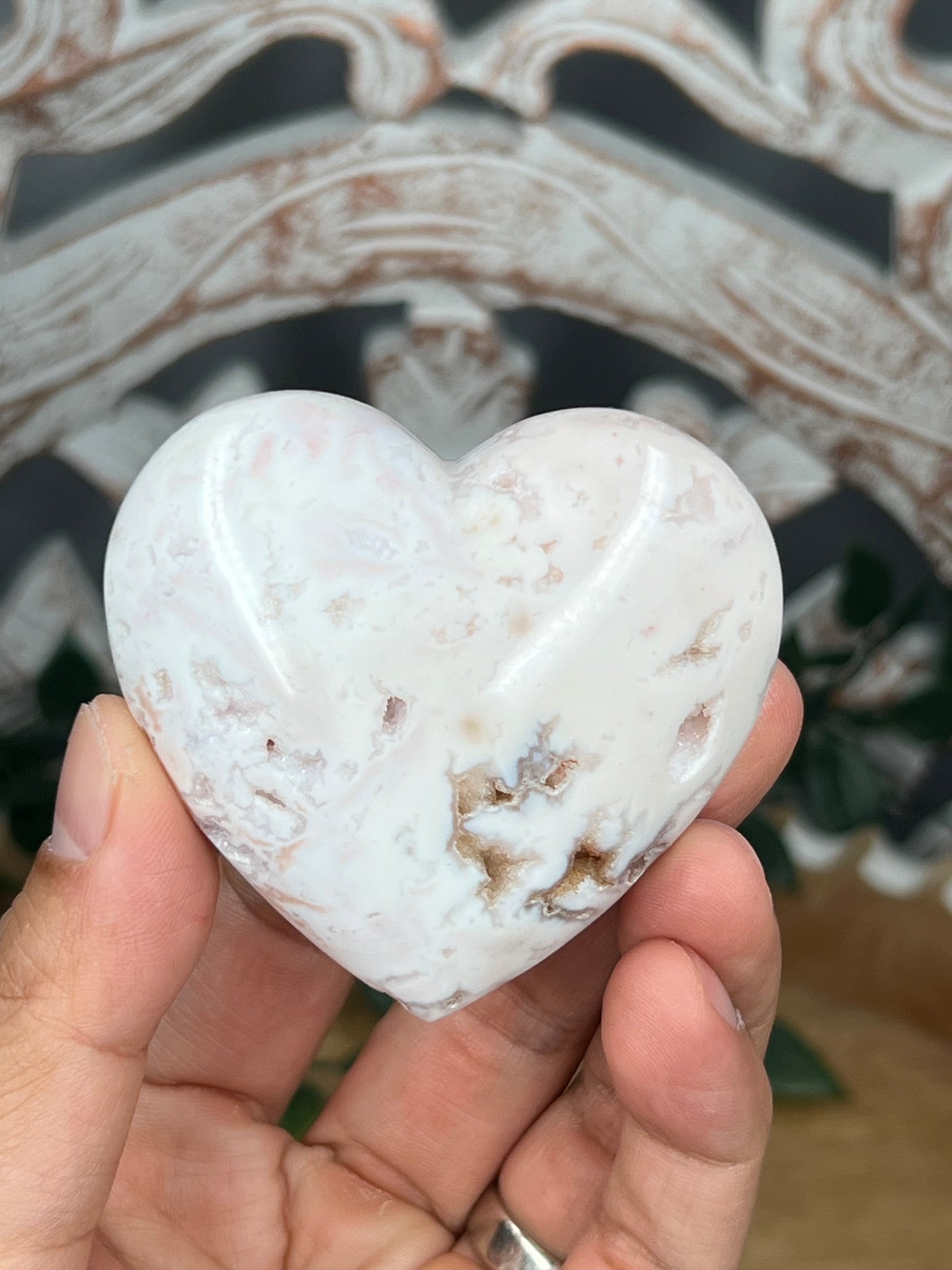 Pink Carnelian Heart