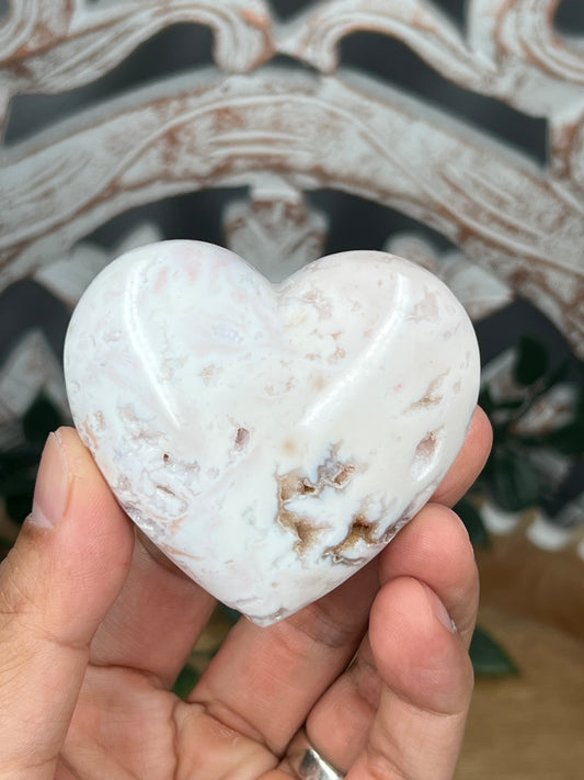 Pink Carnelian Heart