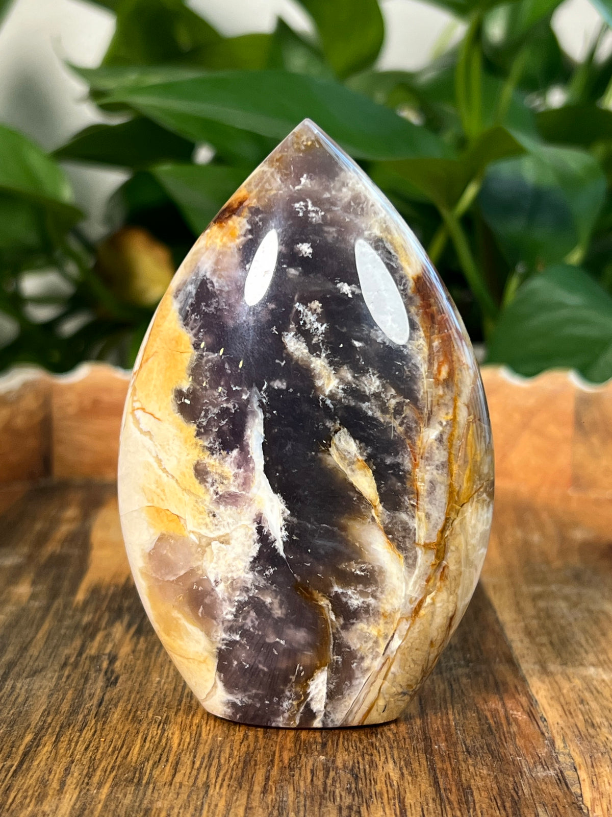 Purple Chalcedony Flames