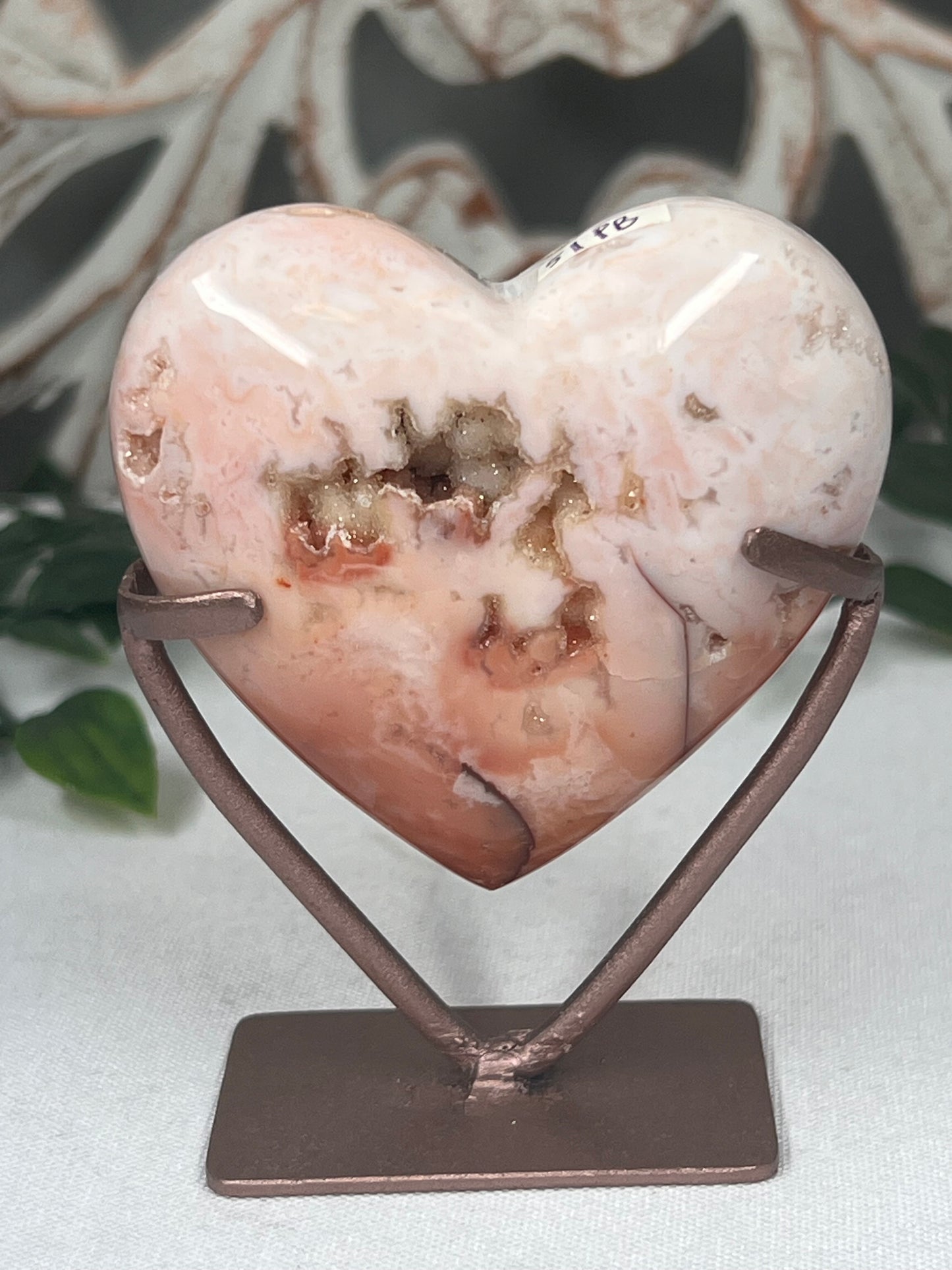 Pink Carnelian Heart