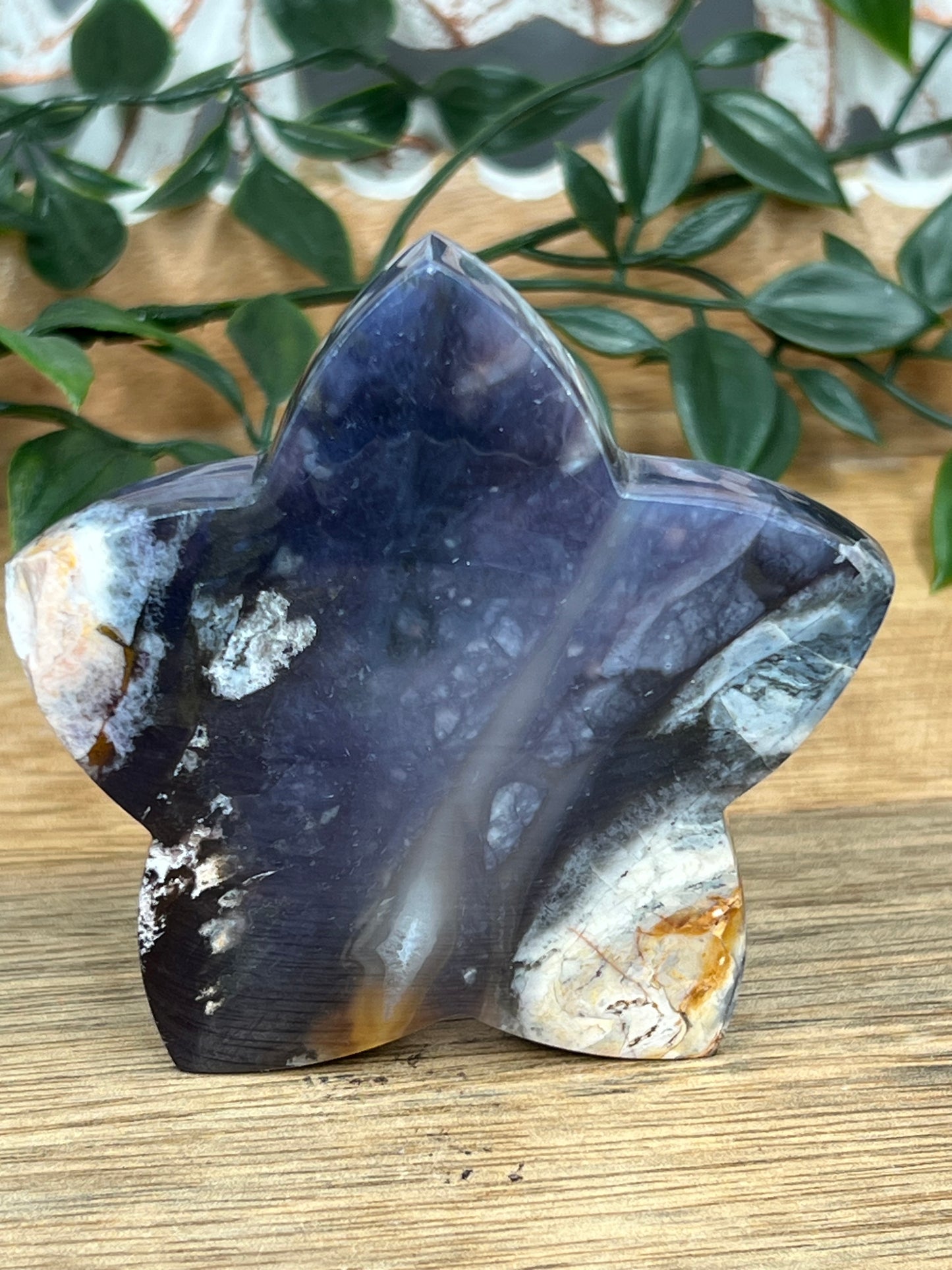 Purple Chalcedony Star