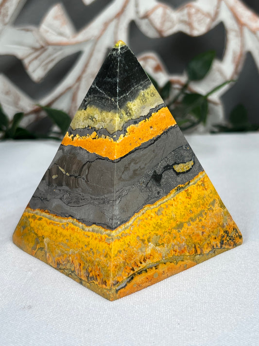 Bumblebee Jasper Pyramid