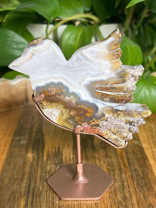 Scenic Moss Agate Bird