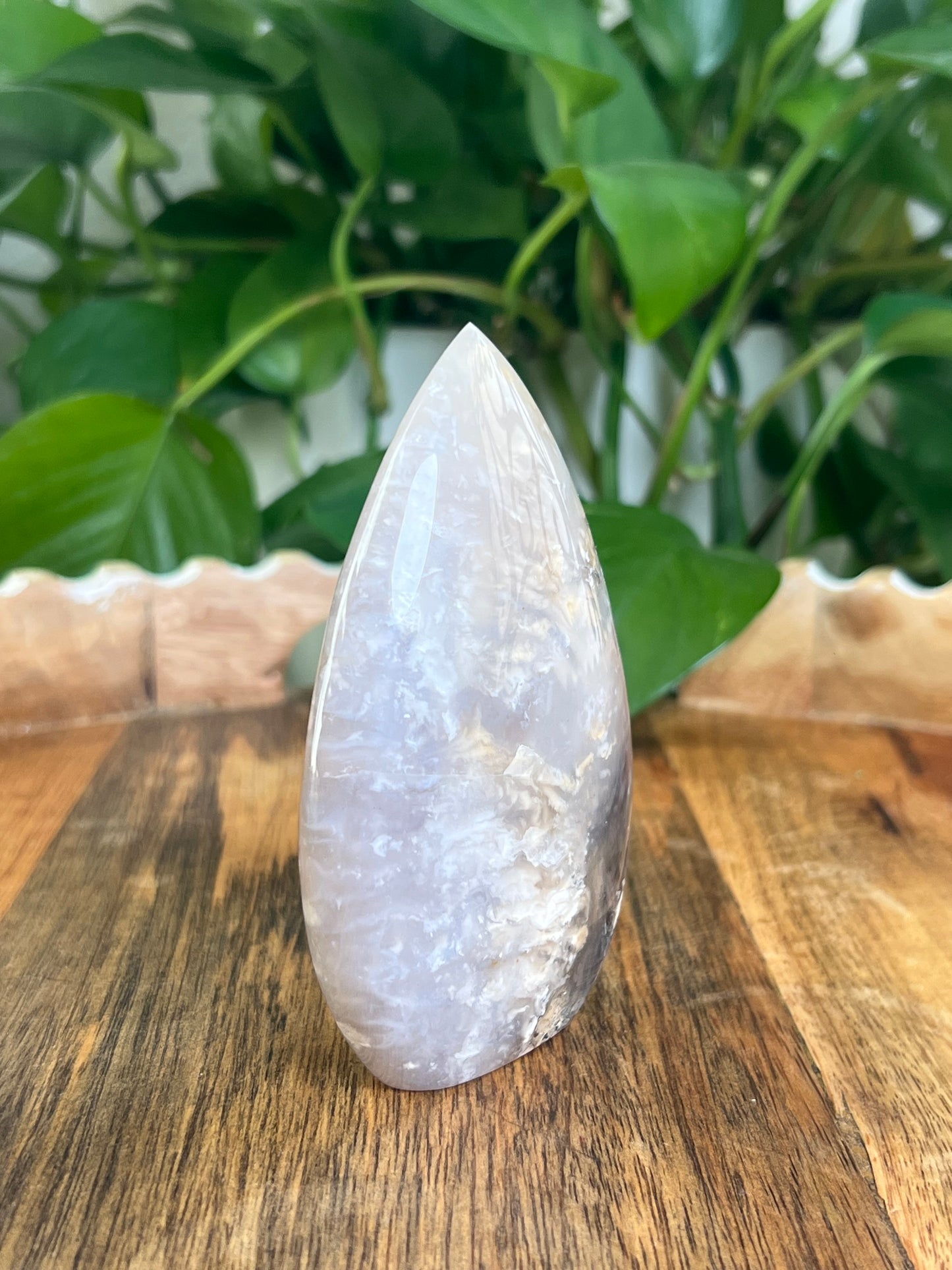 Dendritic Tiger Agate Flame: AB
