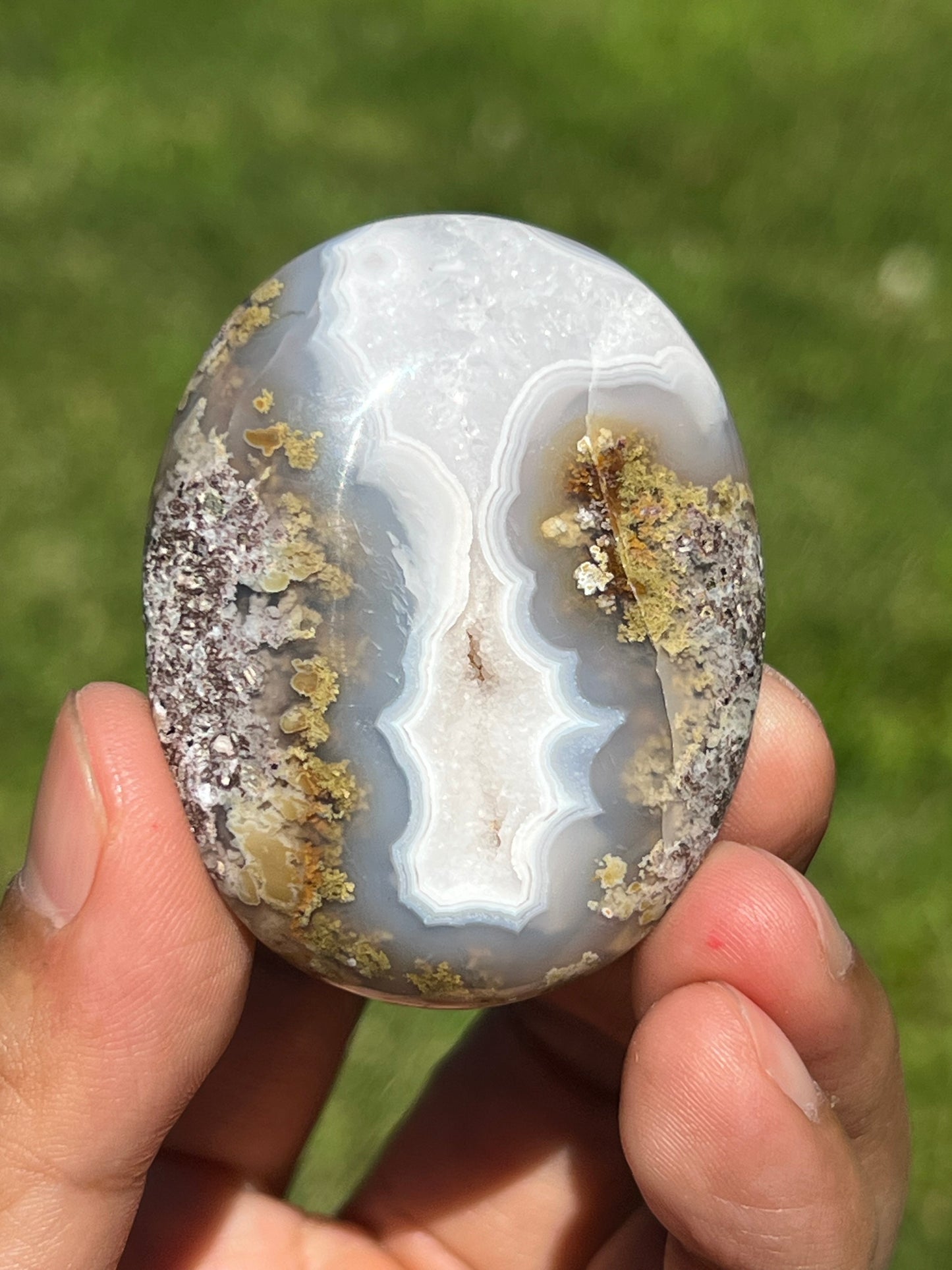 Scenic Moss Agate Palmstone PE